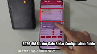 Guía de configuración de parámetros y configuración de la aplicación de radar de barrera RD79-6M