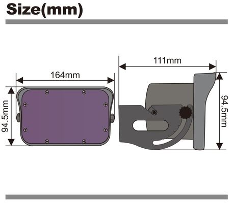 Waterproof Motion Sensor For Automatic Industrial Gate Opening Cross Traffic Masking