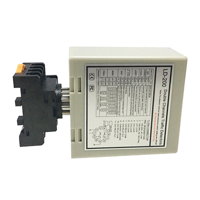 Detector de Bucle de Vehículo de Doble Canal LD-200 con 16 Niveles de Sensibilidad y Rango de Auto-Ajuste de 20-2000uh para Sistemas de Barreras de Estacionamiento