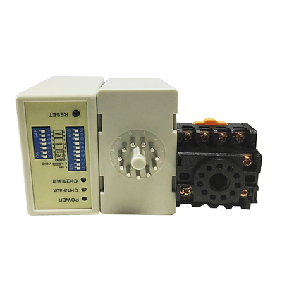 Detector de bucle vehicular LD-200 de doble canal con rango de 20-2000uh y alimentación de 110-240VAC para gestión de estacionamiento