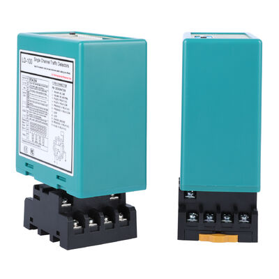 Detector de bucle de vehículo de un solo canal LD-100 con rango de 20-2000 µH, 16 niveles de sensibilidad y reinicio automático para barreras de estacionamiento