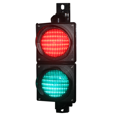 JUTAI JD112HF-C Semáforo LED Rojo y Verde de 100mm con Protección IP65 para Barreras de Estacionamiento y Control de Acceso