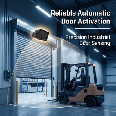 Sensor de movimiento de microondas protegido IP65 para puertas de fábrica con sensibilidad ajustable de largo alcance